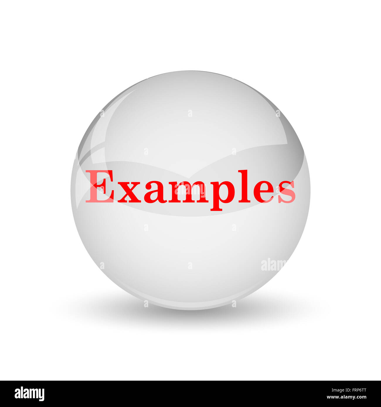 Examples icon. Internet button on white background Stock Photo - Alamy