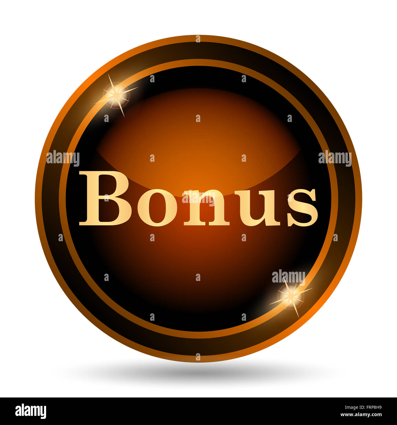 Bonus icon. Internet button on white background Stock Photo - Alamy