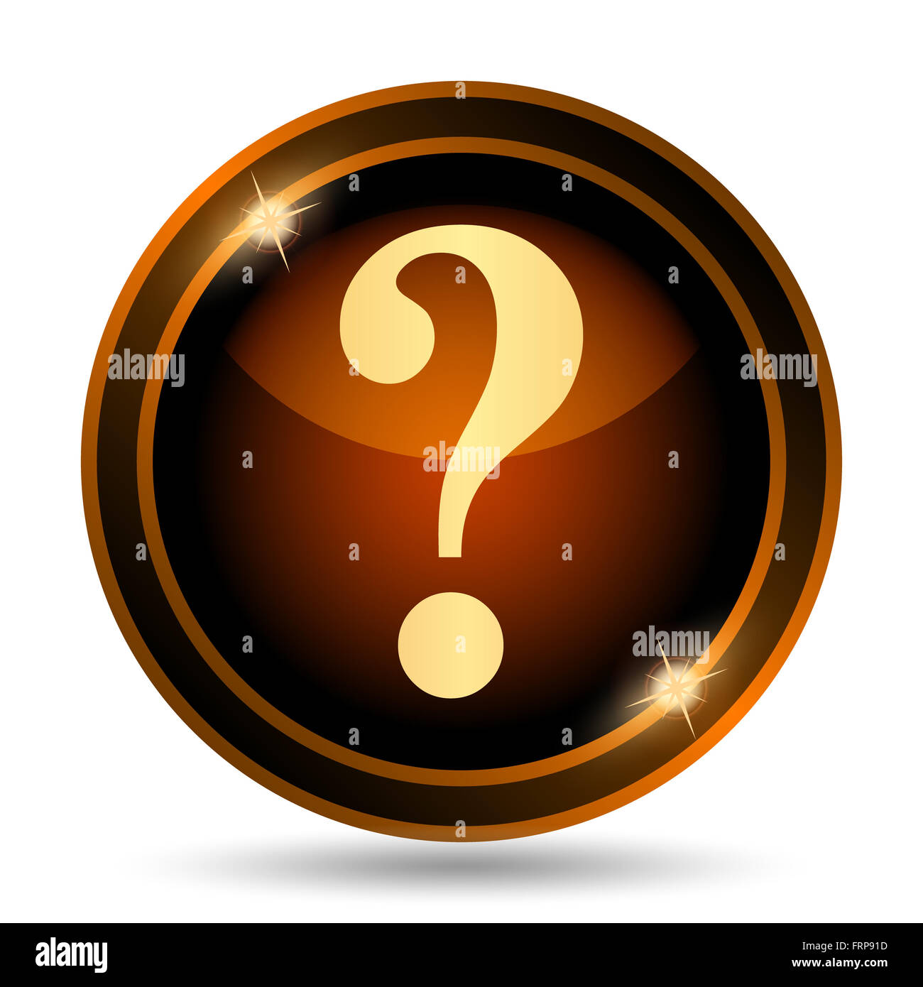 Question mark icon. Internet button on white background Stock Photo - Alamy