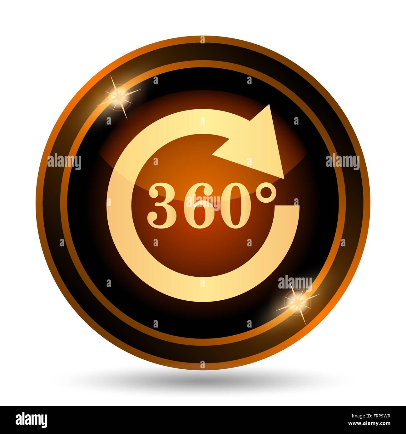 Reload 360 icon. Internet button on white background Stock Photo - Alamy