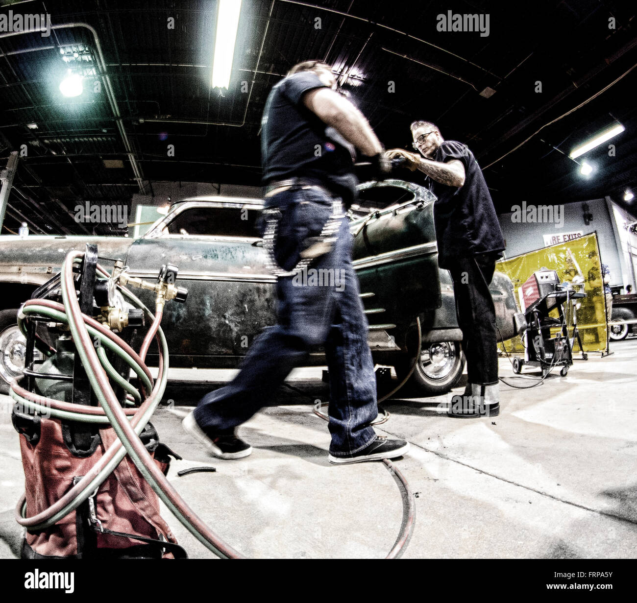 World of Wheels Auto Show Chicago Illinois Voodo Larry in the Chop Shop