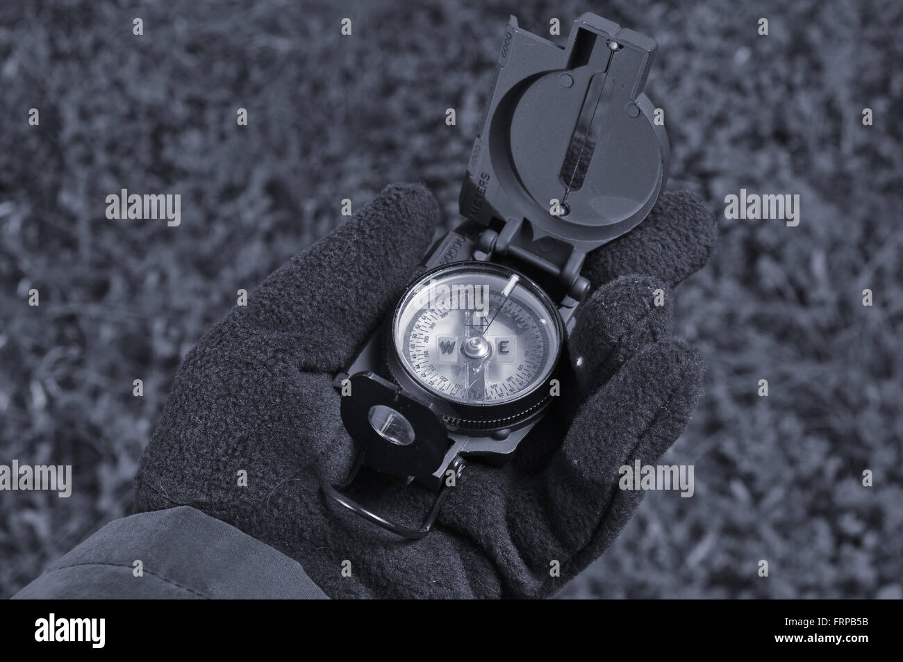 Soldier Using Compass Compass outdoors hi-res stock photography and images - Alamy