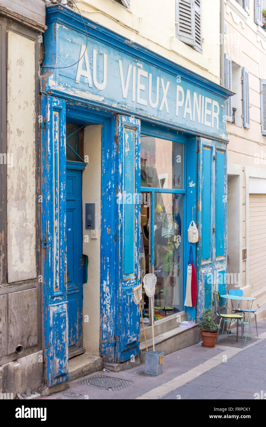 Old shopfront france hi-res stock photography and images - Alamy
