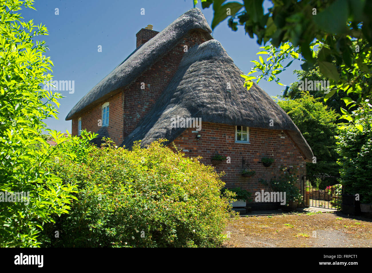 thatched cottage, wiltshire, UK Stock Photo