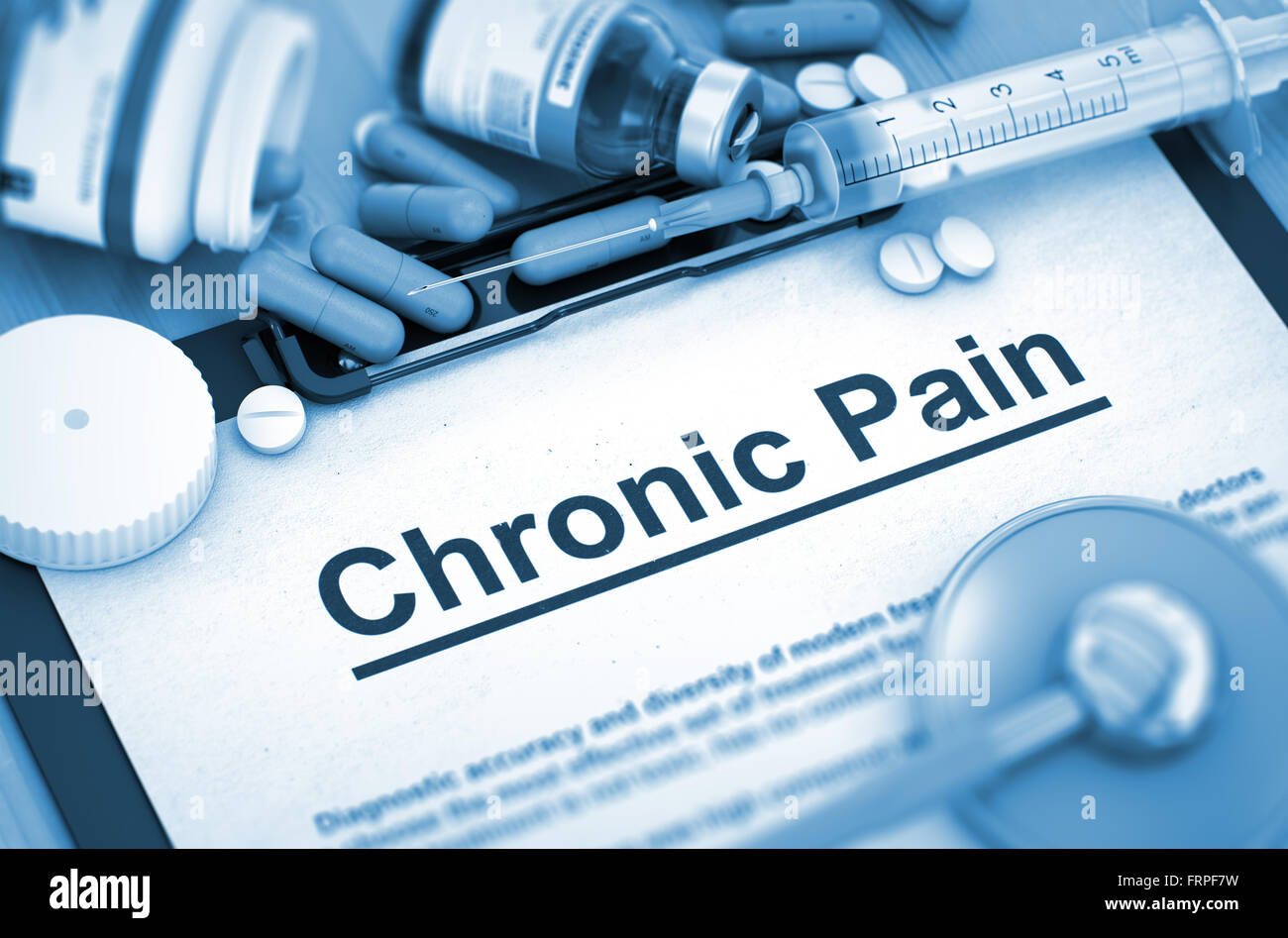 Chronic Pain Diagnosis. Medical Concept. Stock Photo