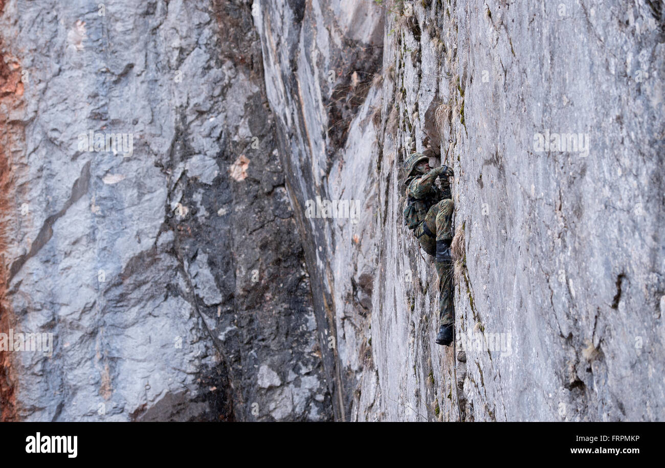 German mountain infantry march hi-res stock photography and images - Alamy