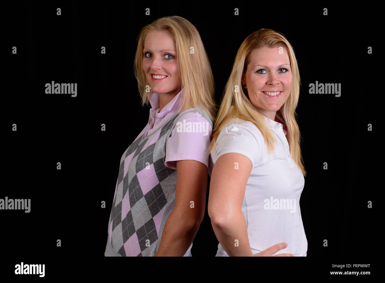 Winter Haven, Florida, USA. 19th Mar, 2013. Caroline Westrup and Benedikte Grotvedt during a portrait session prior to the Symetra Tour's Florida's Natural Charity Classic at the Lake Region Yacht and Country Club on Mar 19, 2013 in Winter Haven, Florida. ZUMA PRESS/Scott A. Miller © Scott A. Miller/ZUMA Wire/Alamy Live News Stock Photo