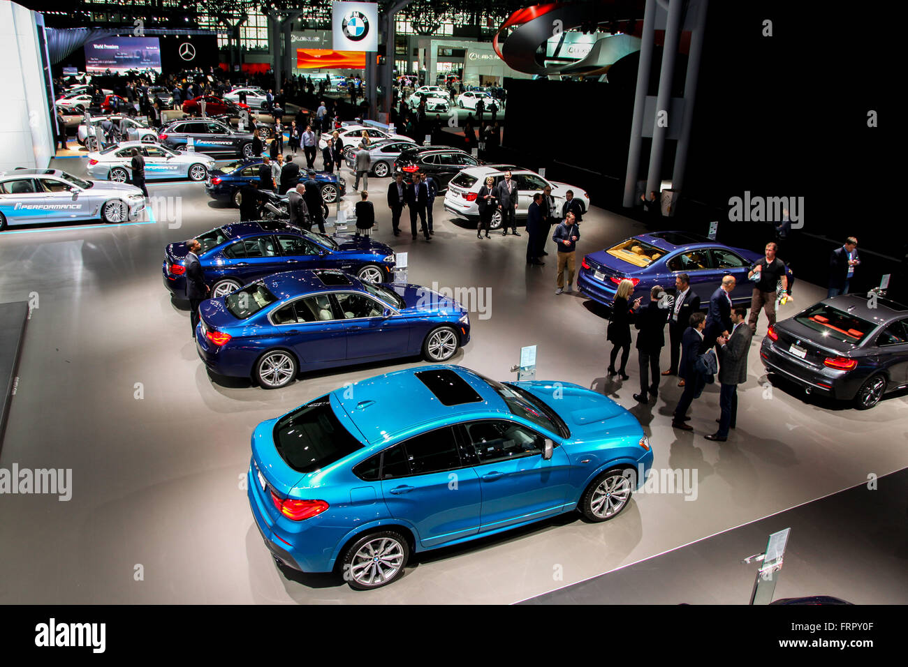 Manhattan, New York, USA. 23rd Mar, 2016. Atmosphere at the New York International Auto Show 2016, at the Jacob Javits Center. This was Press Preview Day. Stock Photo