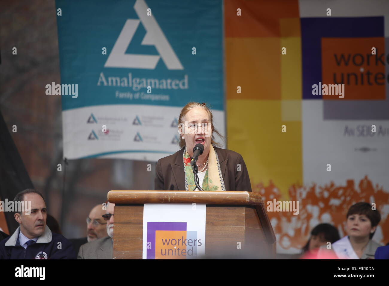 New York City, United States. 23rd Mar, 2016. Manhattan Borough president Gale Brewer. Members