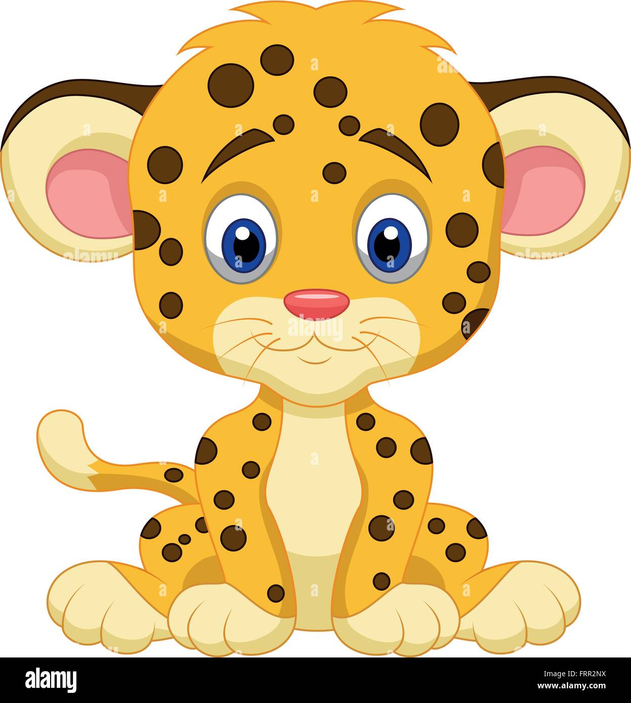 Cute leopard cartoon Stock Vector Image & Art - Alamy