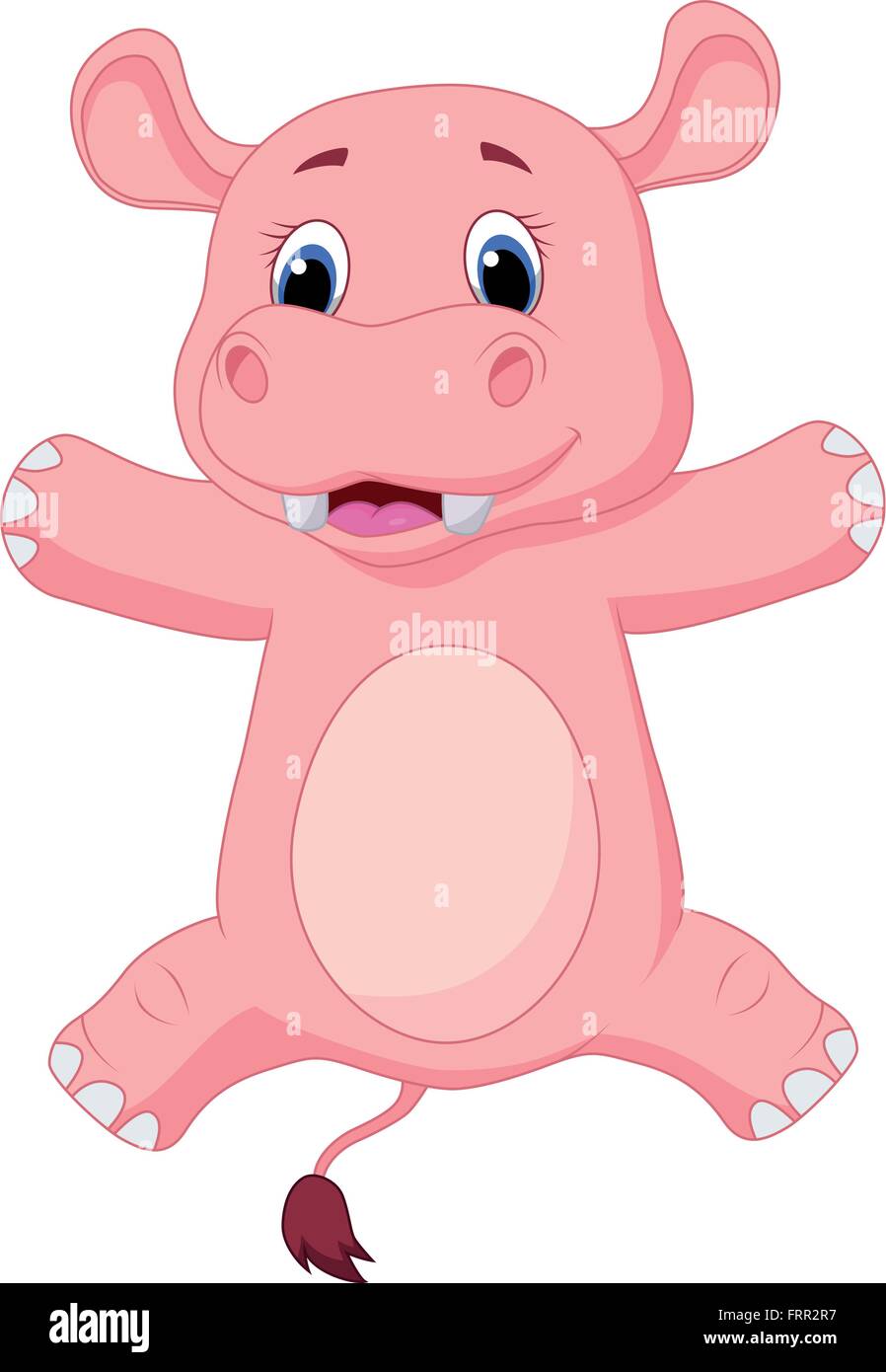 Happy hippo cartoon Stock Vector Image & Art Alamy