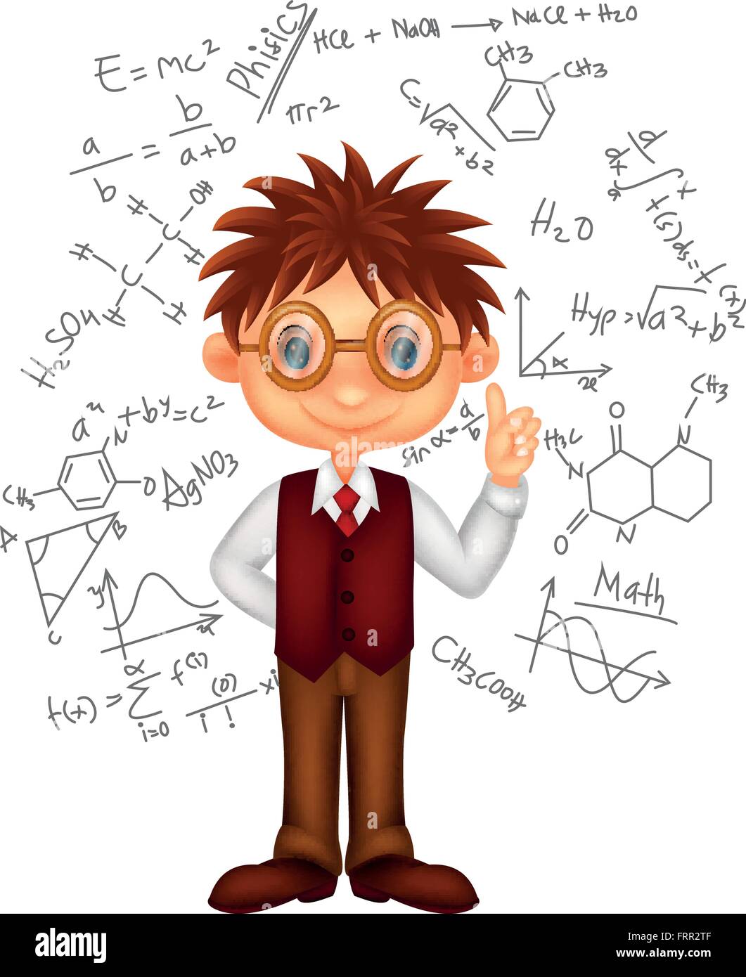 Smart boy cartoon Stock Vector Image & Art - Alamy