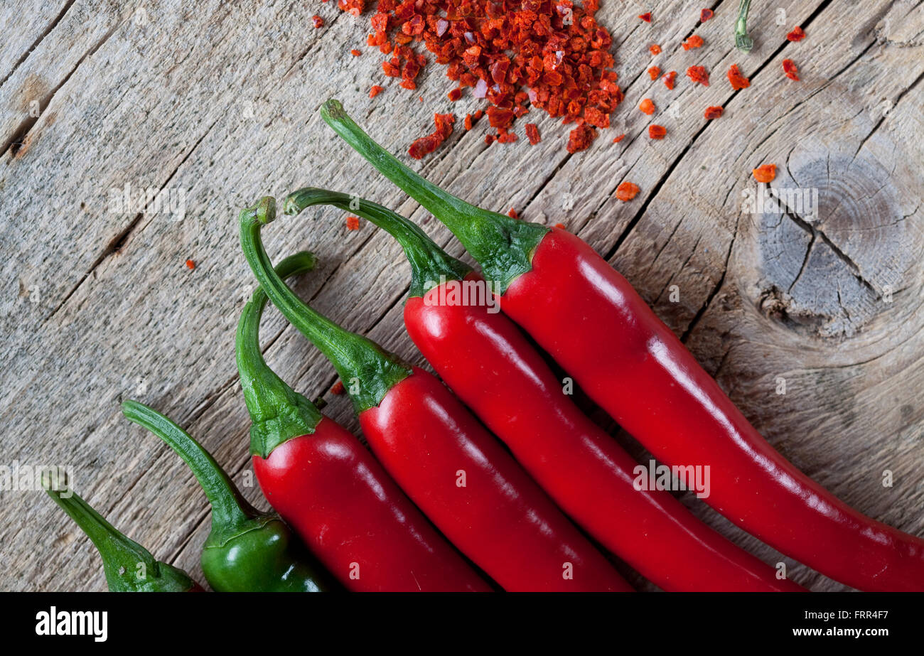 Fresh and Dried Chili Pepper Stock Photo Alamy