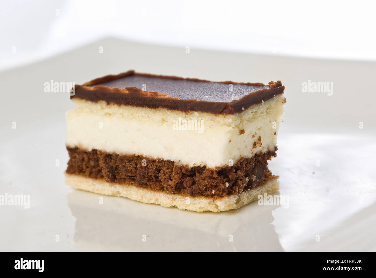 Piece chocolate cake on plate hi-res stock photography and images - Alamy