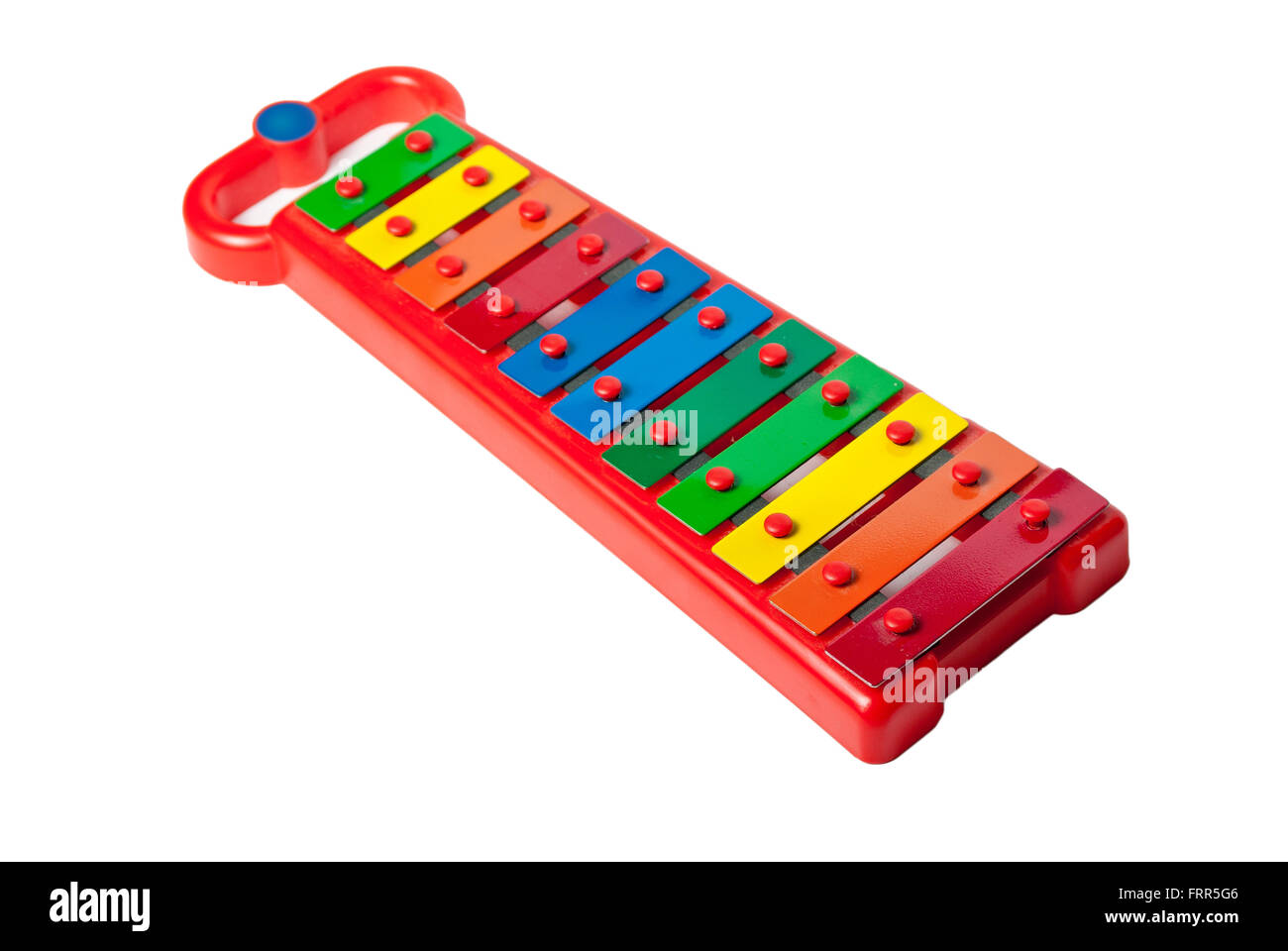 Xylophone metallophone for kids isolated on white Stock Photo Alamy