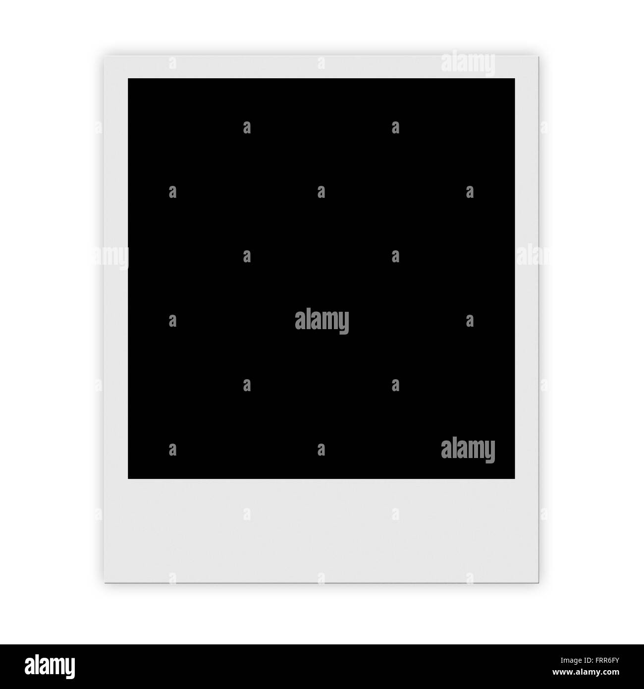 Polaroid photo frame isolated over white background Stock Photo Alamy