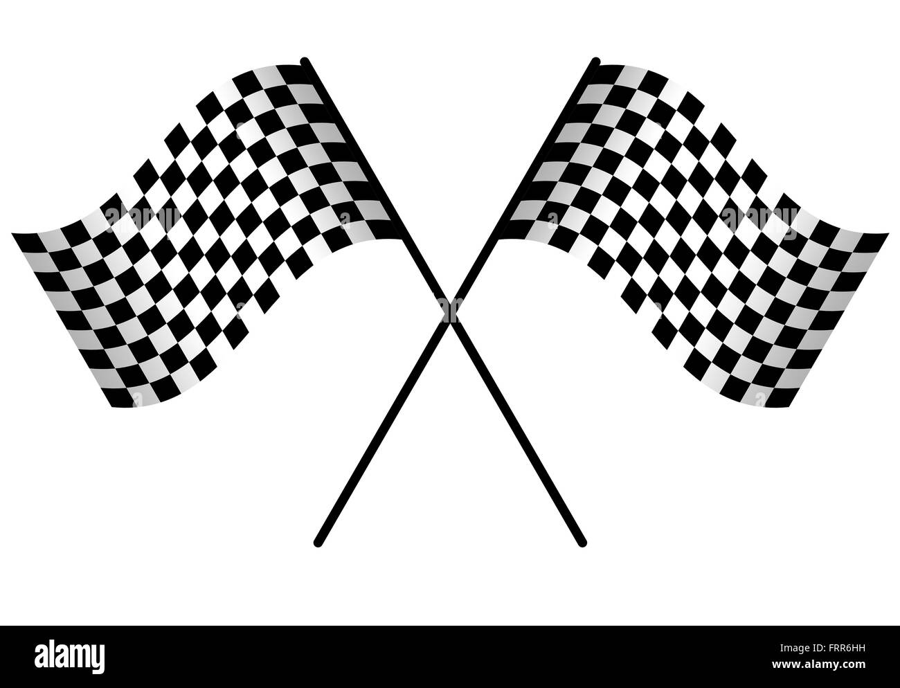 Two Racing flags isolated on white background Stock Photo Alamy