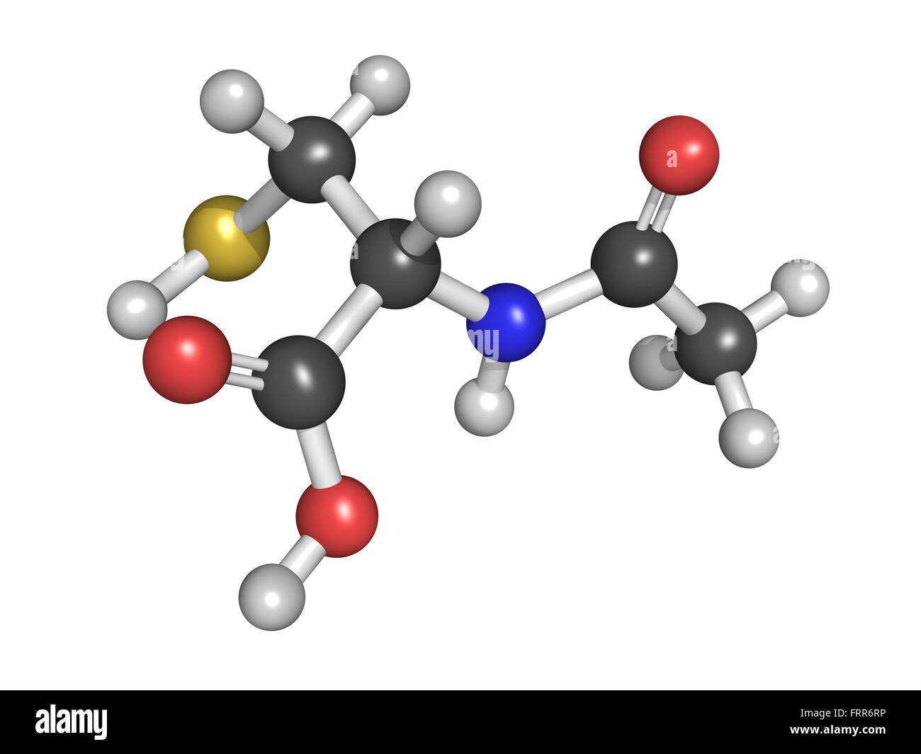 Acetylcysteine nac mucolytic drug molecule hires stock photography and