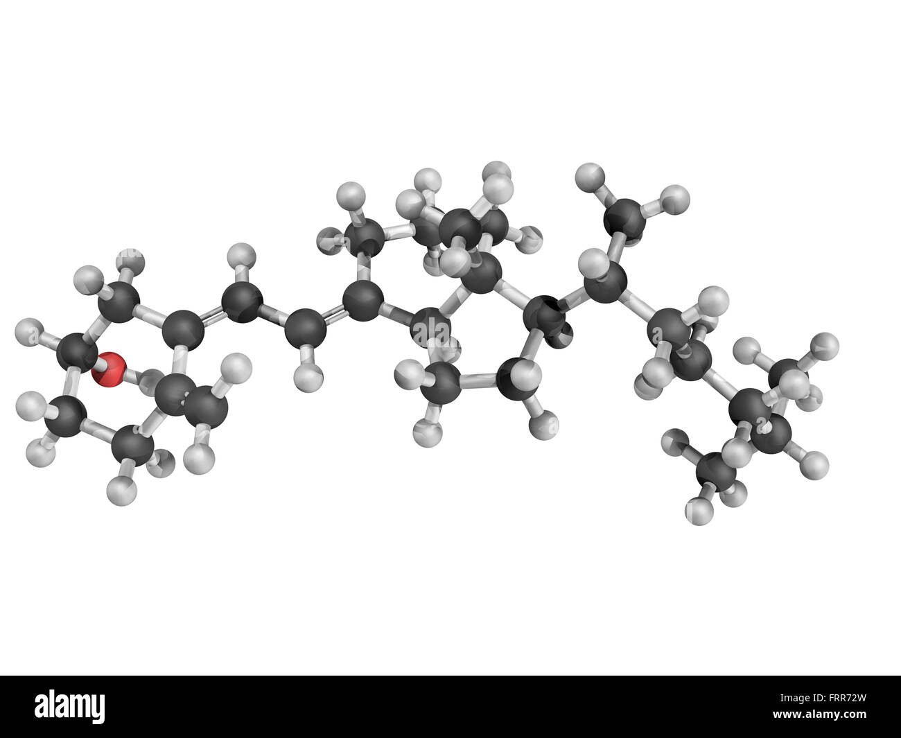 Chemical structure of Vitamin D3 (cholecalciferol). It is structurally