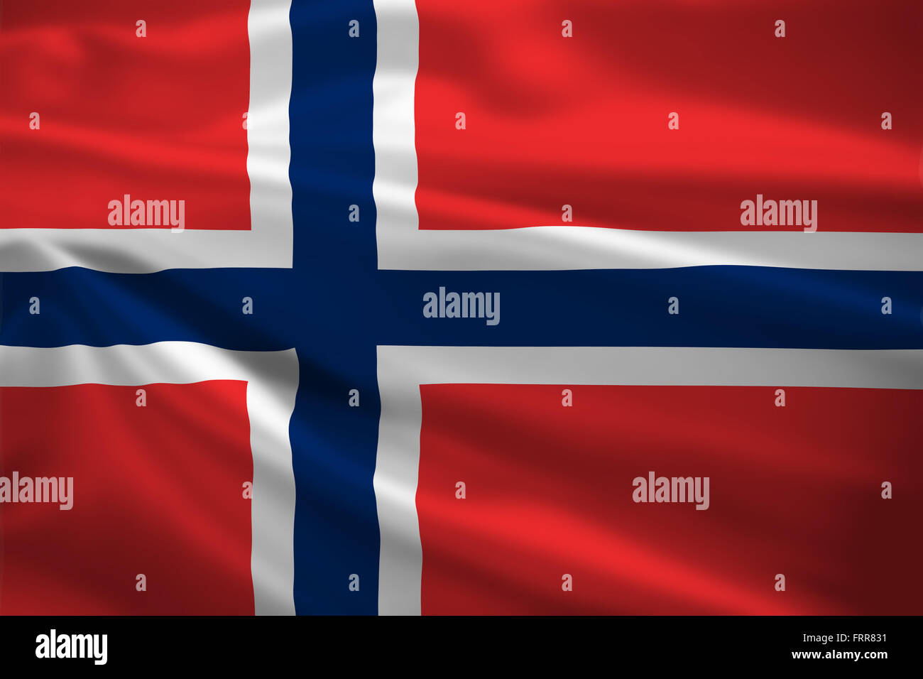 Norway flag blowing in the wind. Background texture Stock Photo - Alamy