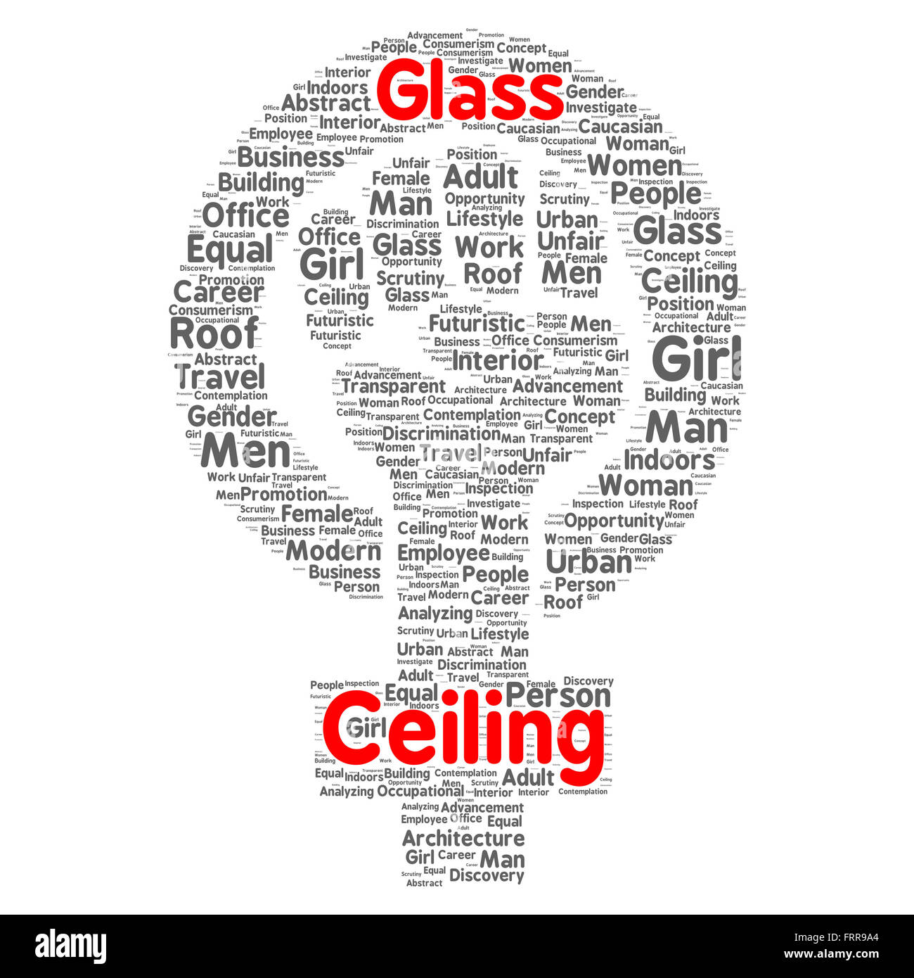 Glass Ceiling Word Cloud Shape Concept Stock Photo 100701164 Alamy