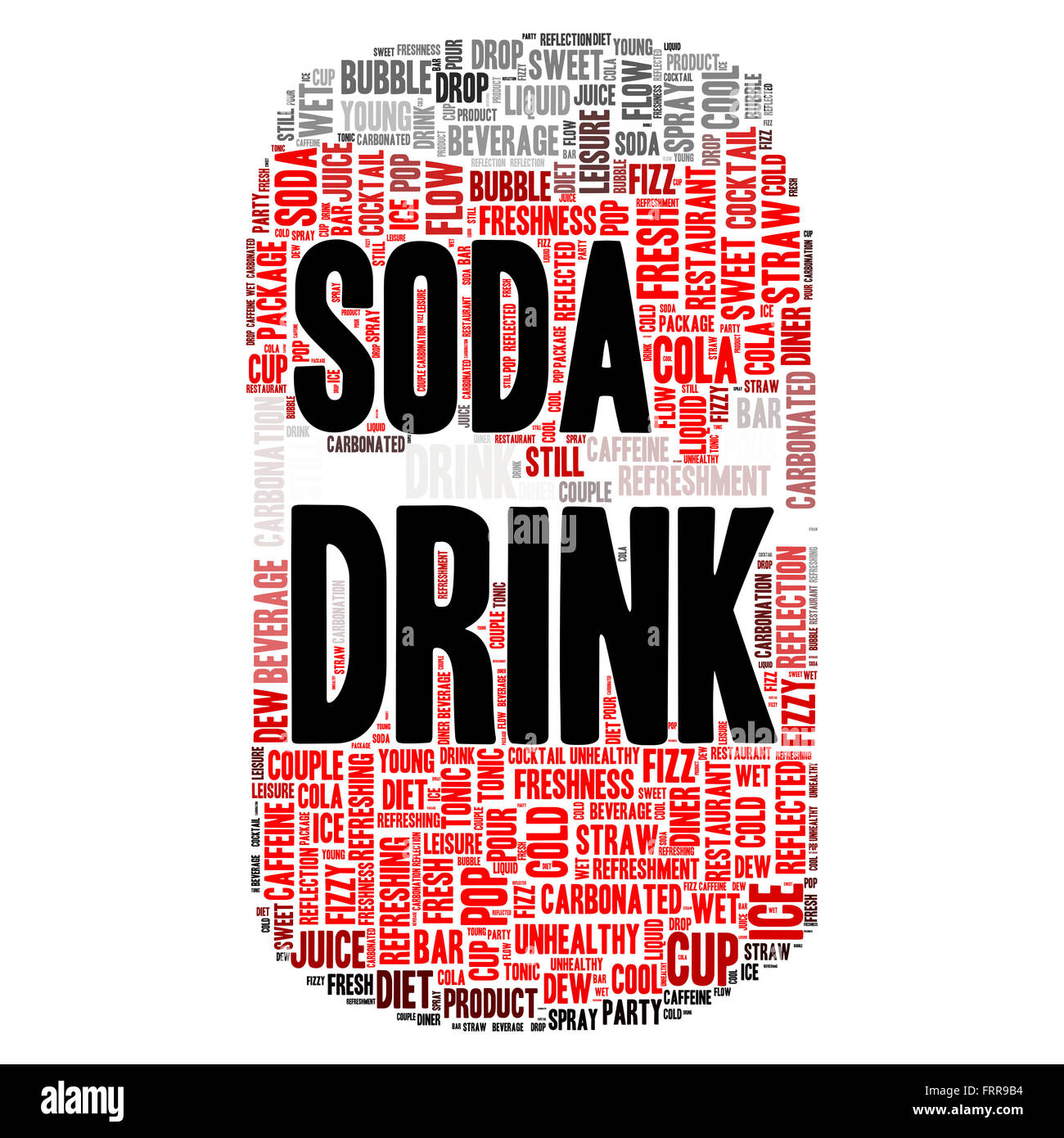 Soda drink concept word cloud hires stock photography and images Alamy