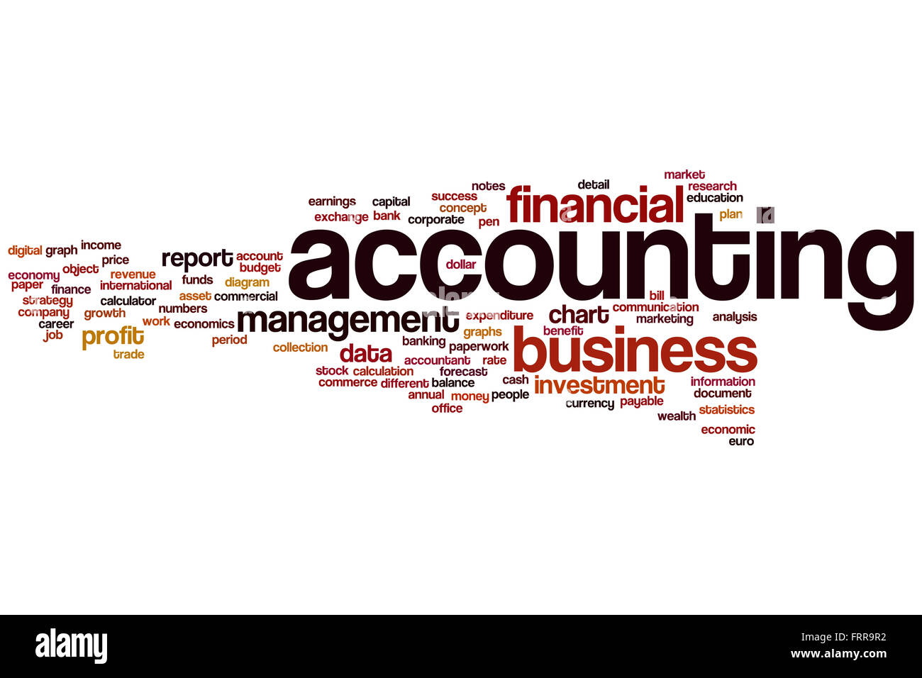 Accounting word cloud concept Stock Photo Alamy