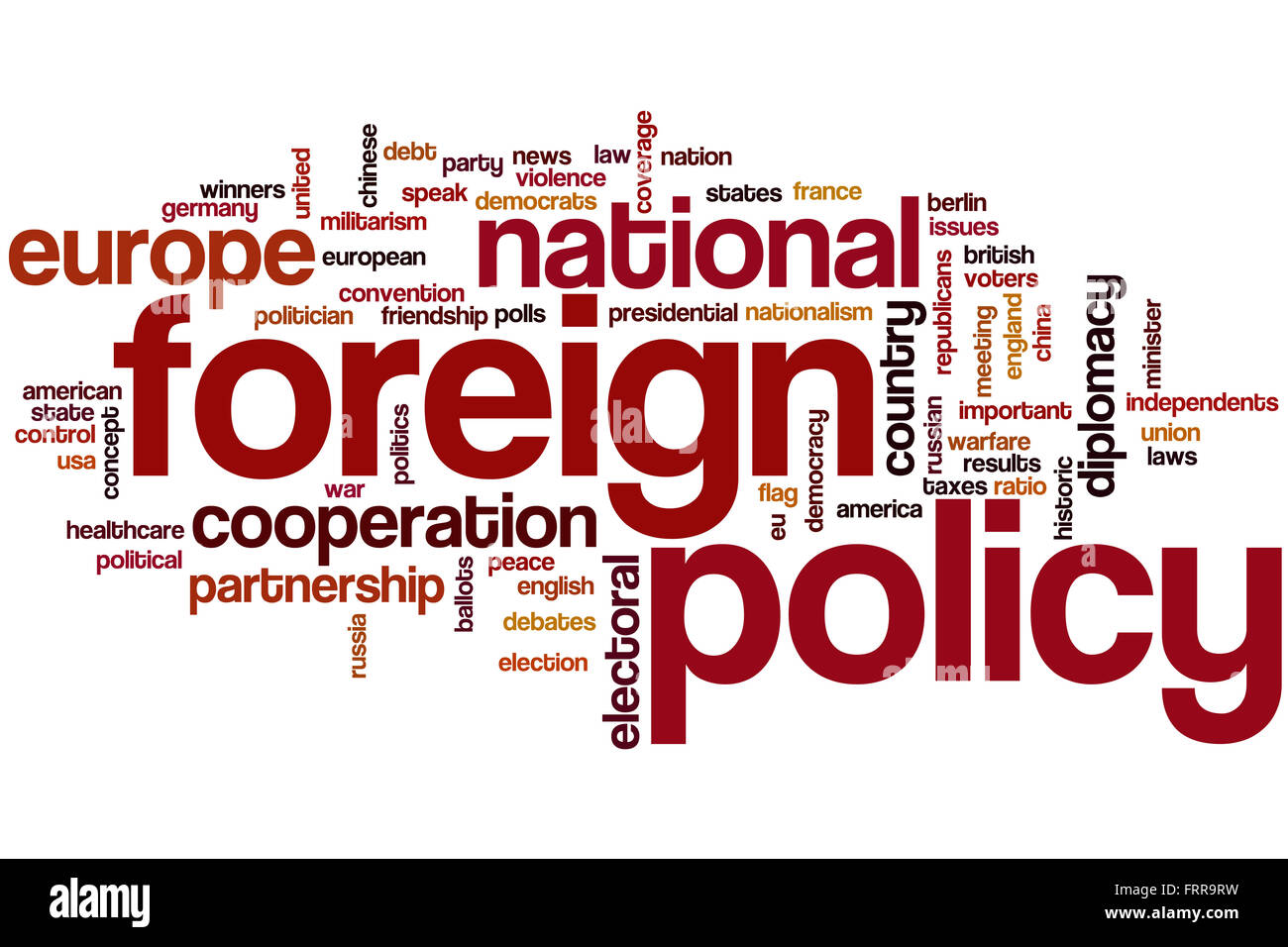 Foreign policy word cloud concept Stock Photo Alamy