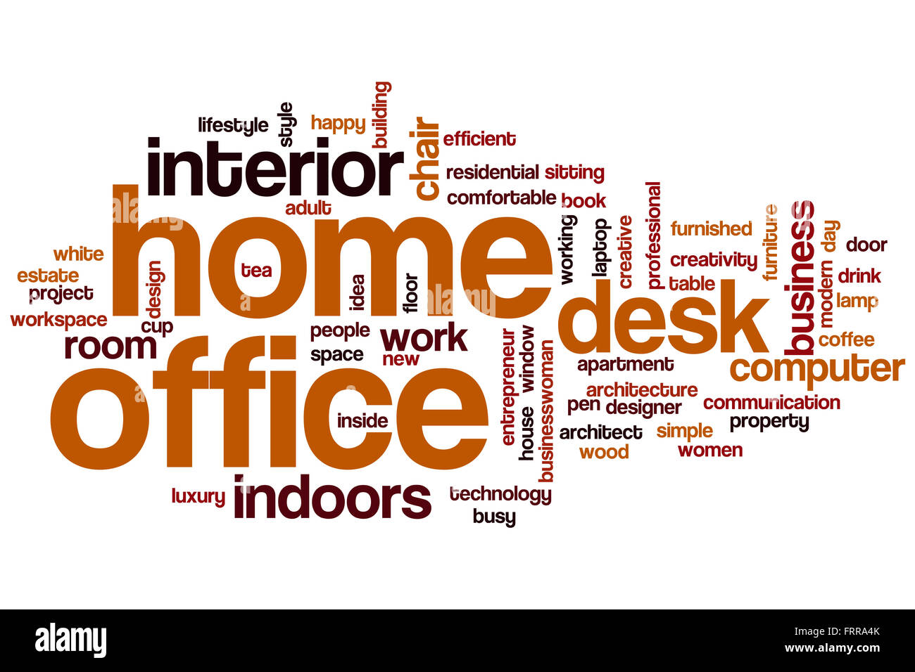 Home office word cloud concept Stock Photo Alamy