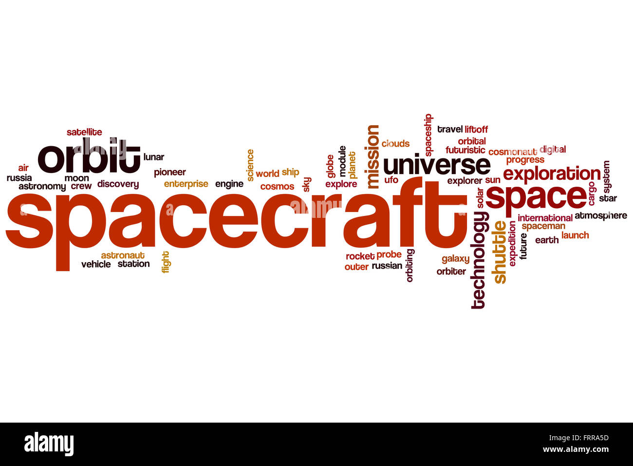 spacecraft-word-cloud-concept-stock-photo-alamy