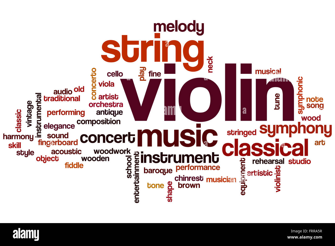 Violin word cloud concept Stock Photo Alamy