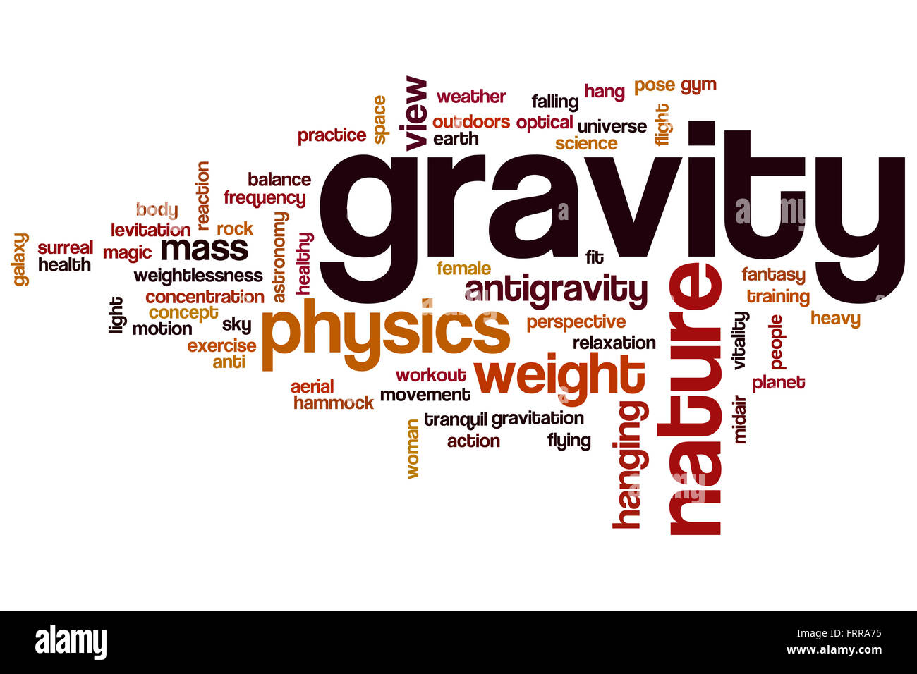 Gravity word cloud concept hires stock photography and images Alamy