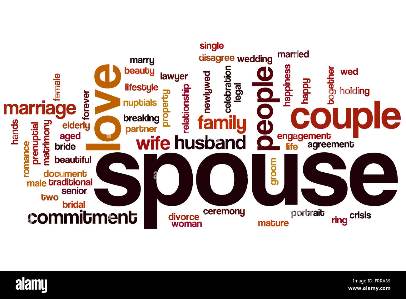 Spouse word cloud concept Stock Photo