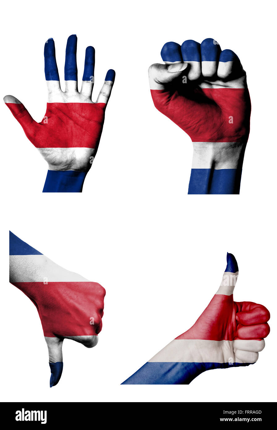 hands with multiple gestures (open palm, closed fist, thumbs up and ...