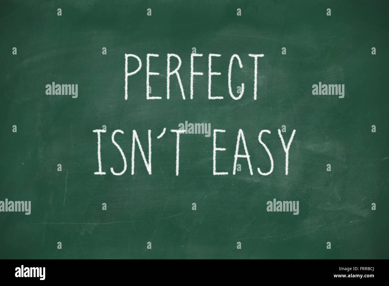 Perfect Isnt Easy Handwritten On School Blackboard Stock Photo Alamy Perfect isnt easy handwritten on school blackboard stock photo alamy