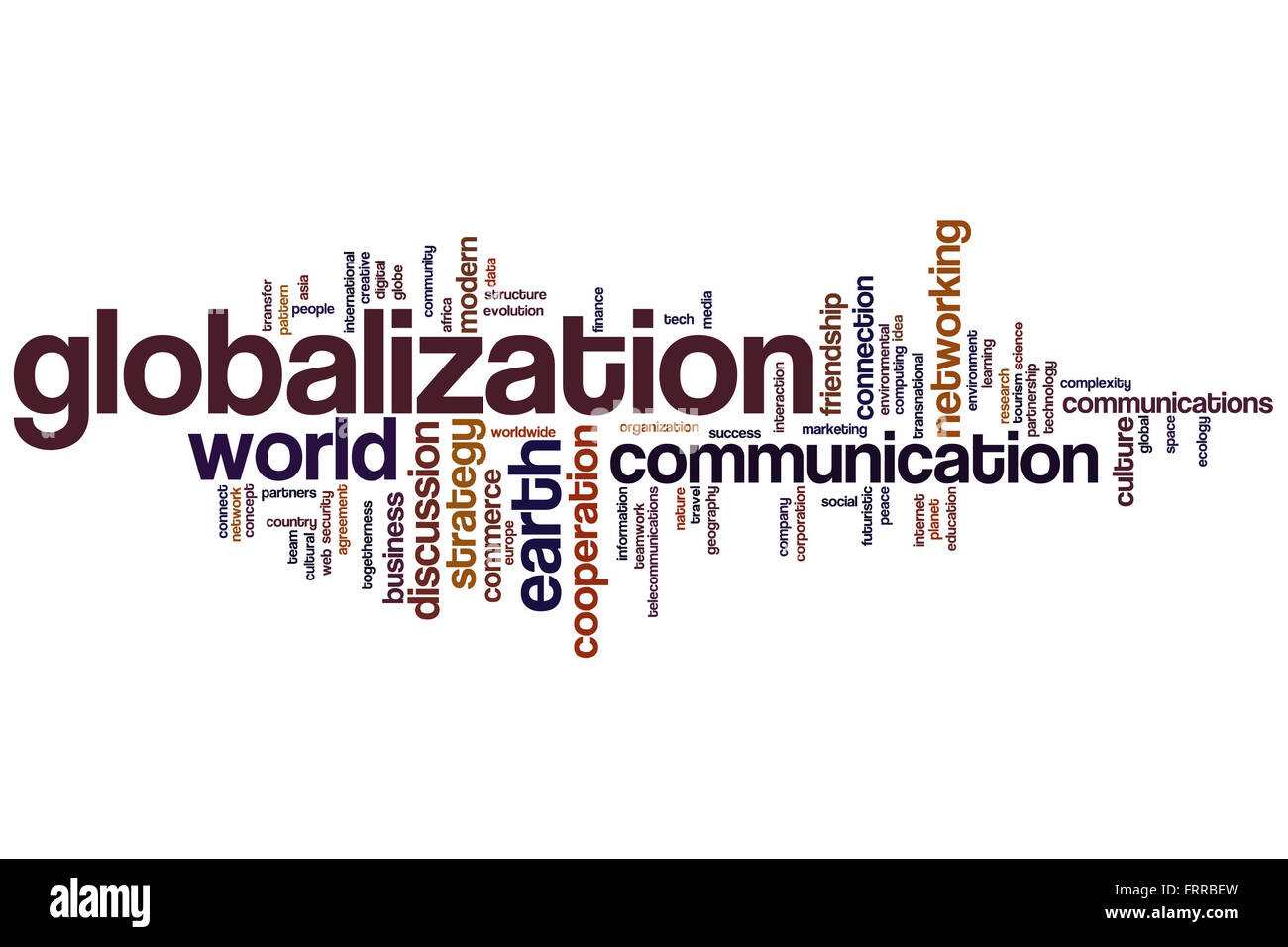 Globalization concept word cloud background Stock Photo