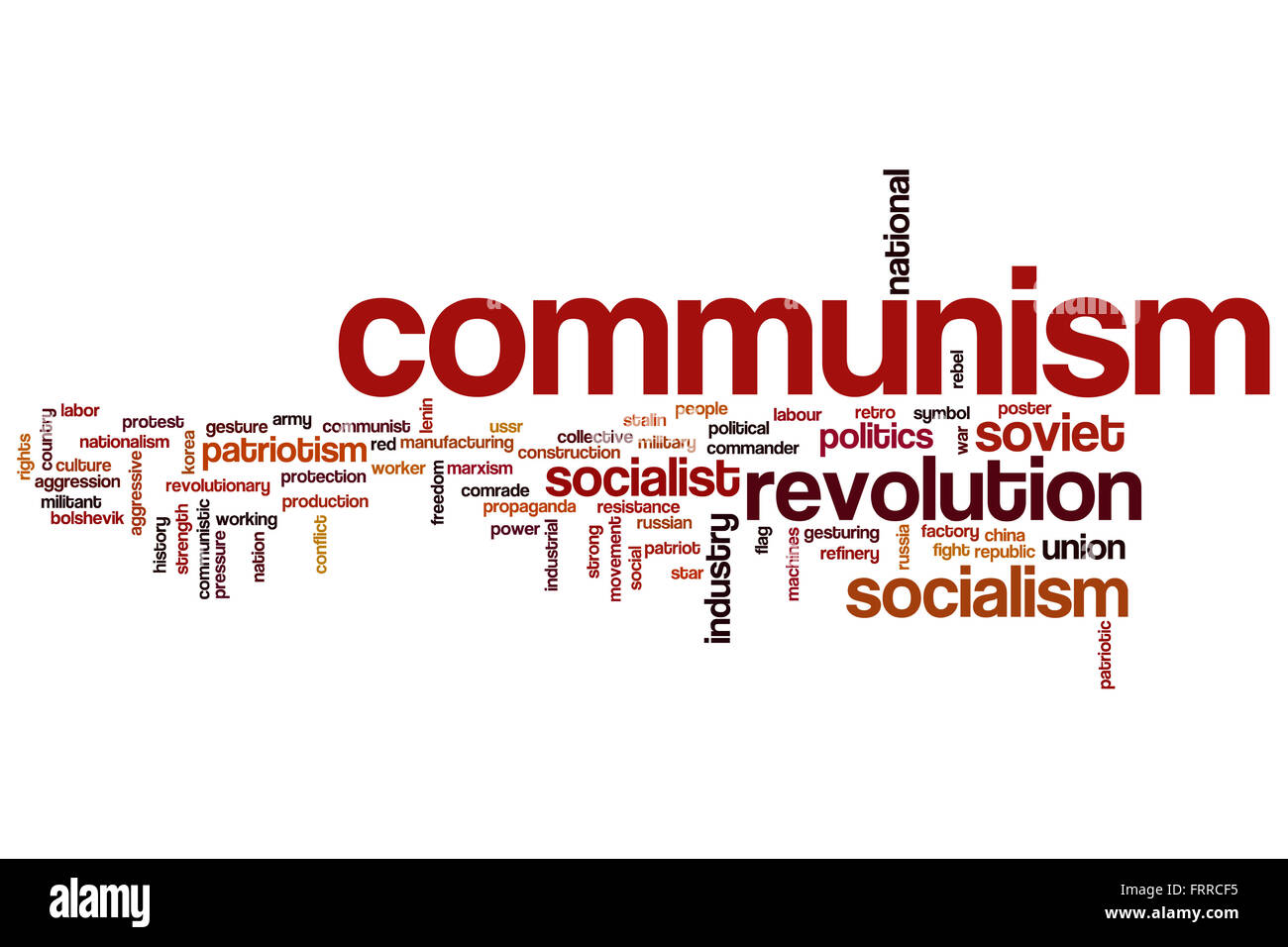 Communism concept word cloud background Stock Photo Alamy