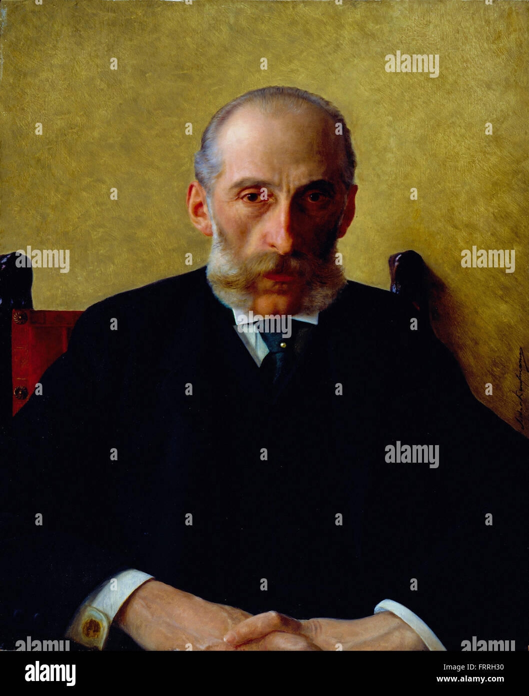 Isidor Kaufmann - Portrait of Isidor Gewitsch Stock Photo