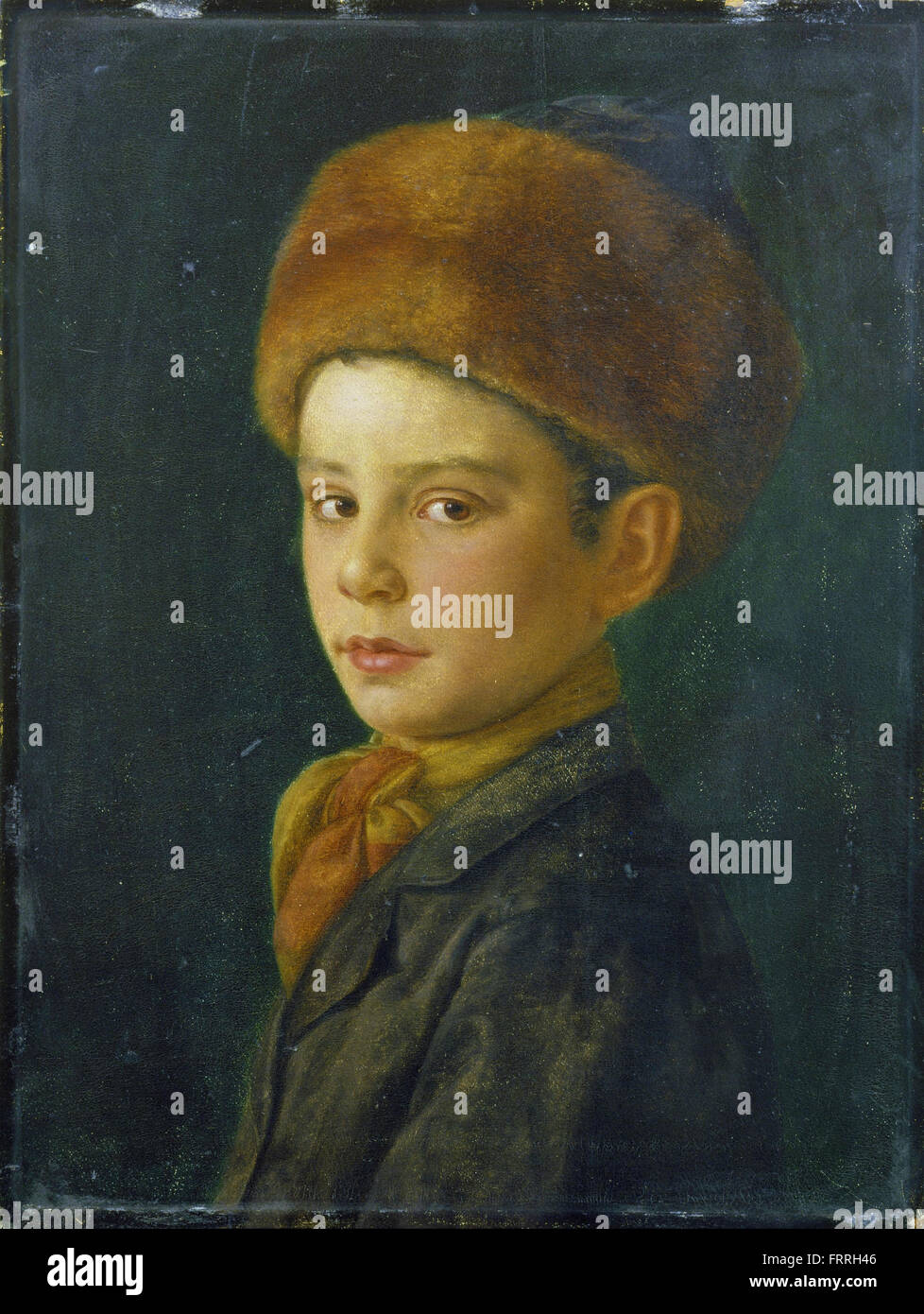 Isidor Kaufmann - Portrait of a Boy Stock Photo