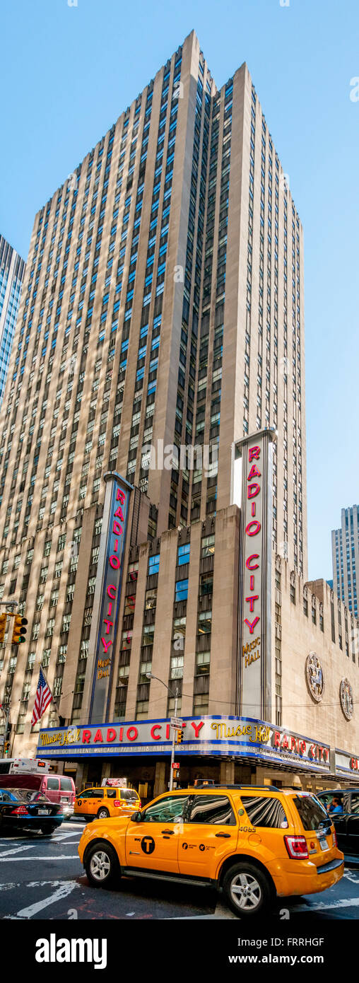 Radio City Music Hall building, New York city, USA. Stock Photo