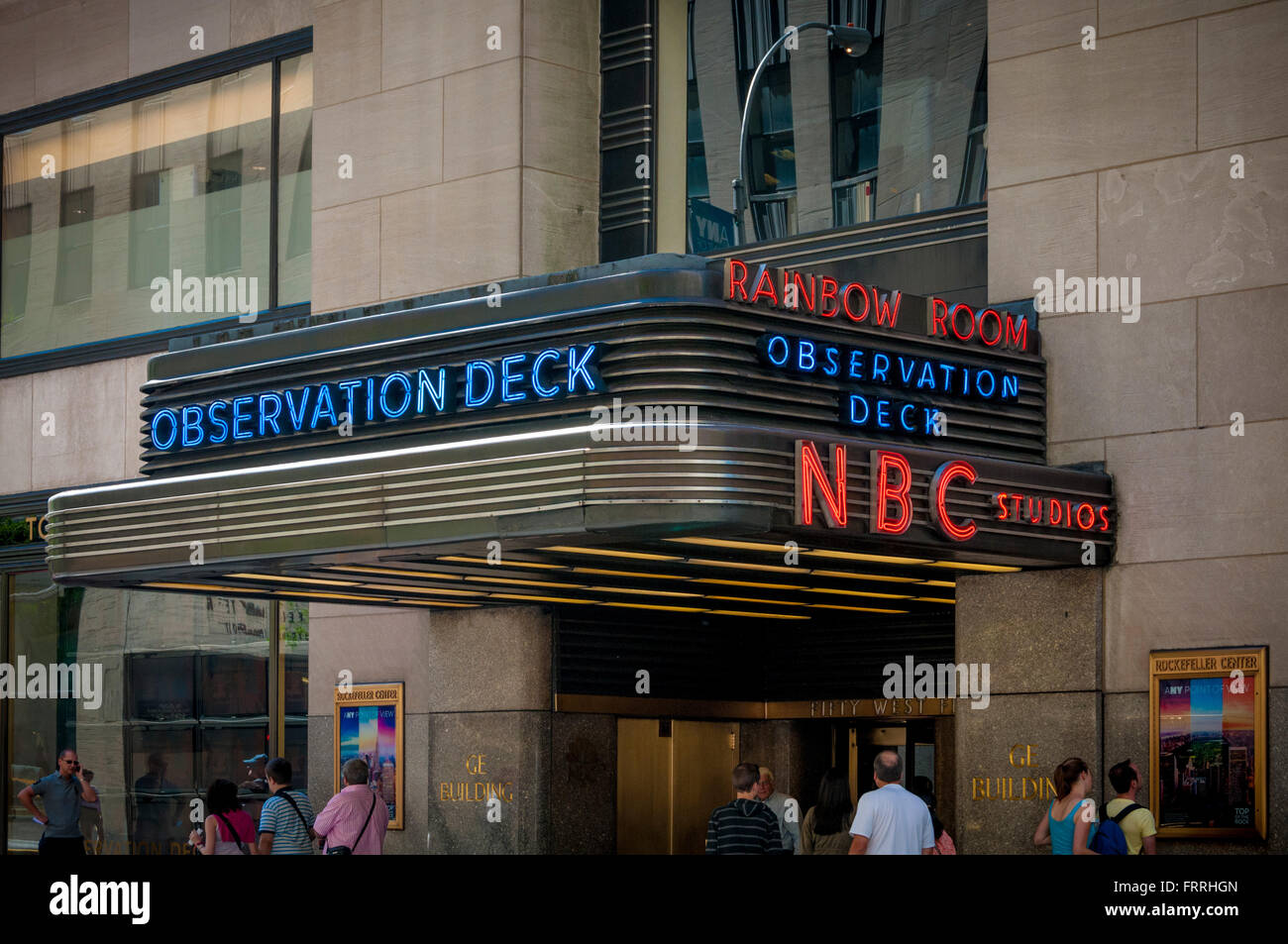 Overdreven Jakke indhente Entrance to Observation Deck, Top of the Rock, Rockefeller Center, New York  City, USA Stock Photo - Alamy