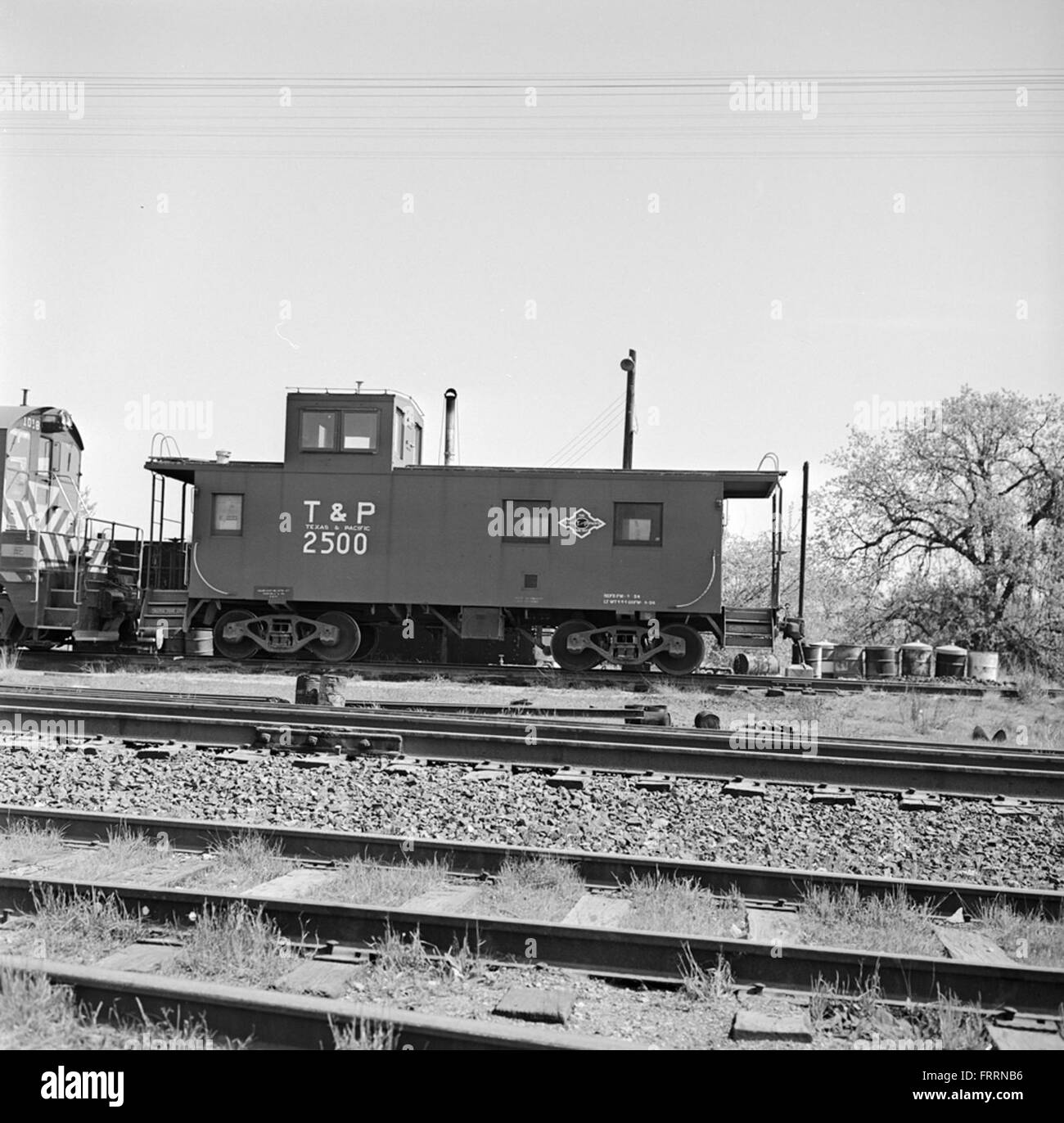 [Texas & Pacific, Caboose No 2500] Stock Photo Alamy