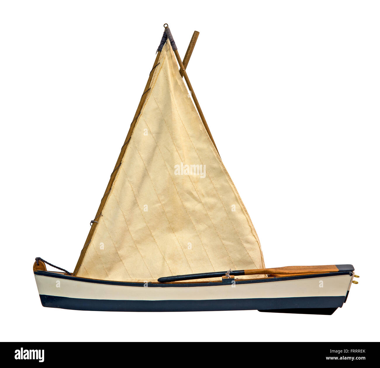 Wooden sailboat Stock Photo