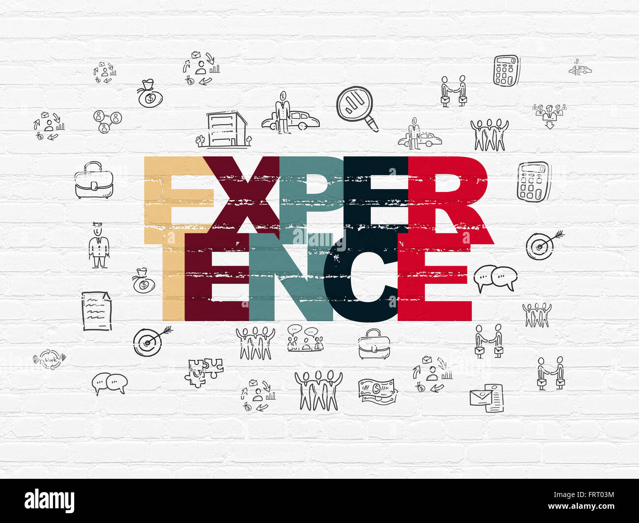 Business concept: Experience on wall background Stock Photo - Alamy
