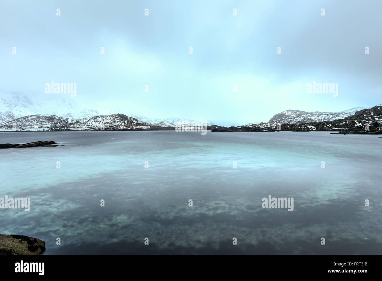 Winter in Blomsteroya, Lofoten Islands, Norway Stock Photo - Alamy