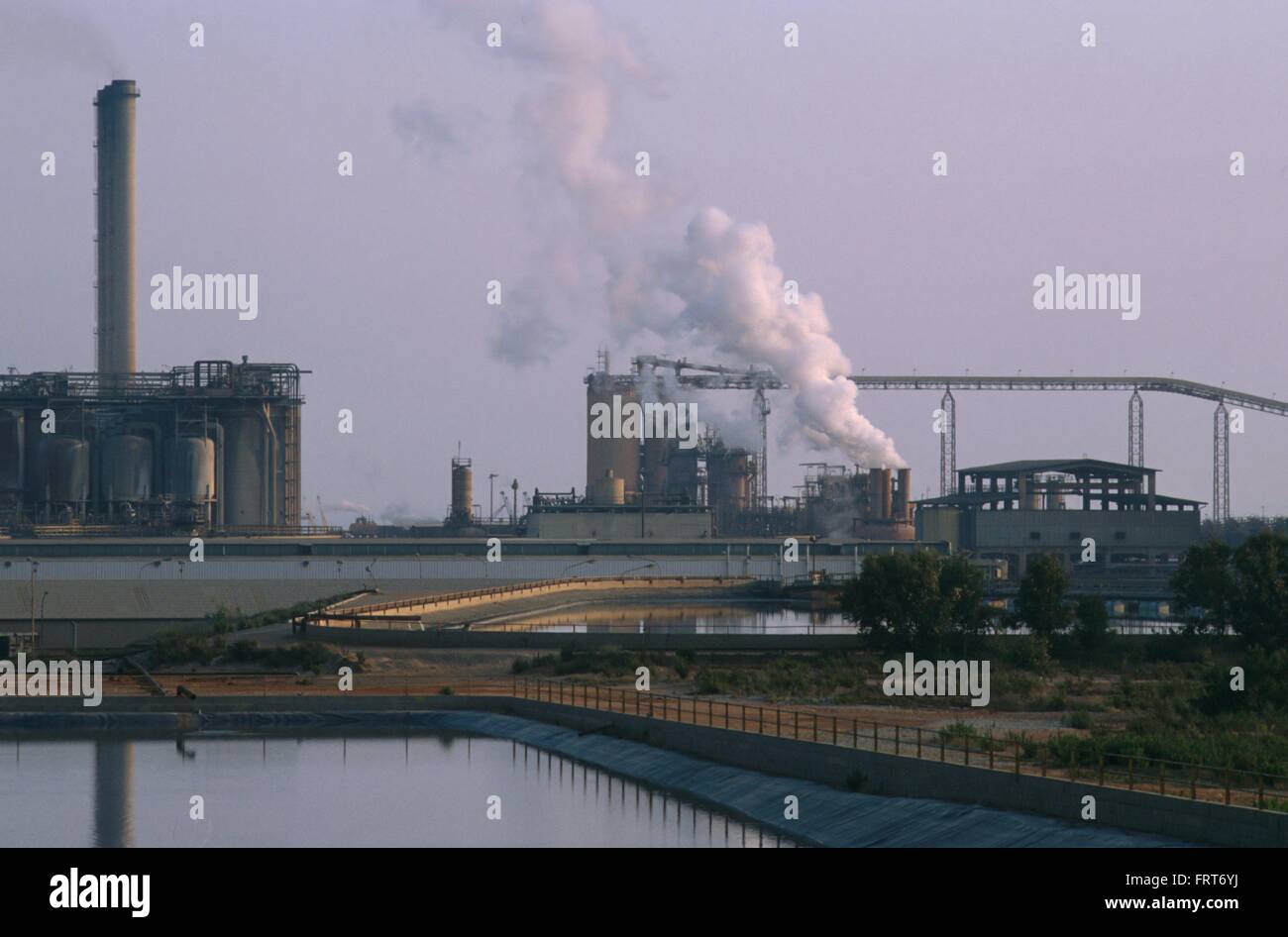 The ALCOA Aluminum plant in Portovesme (Sardinia island