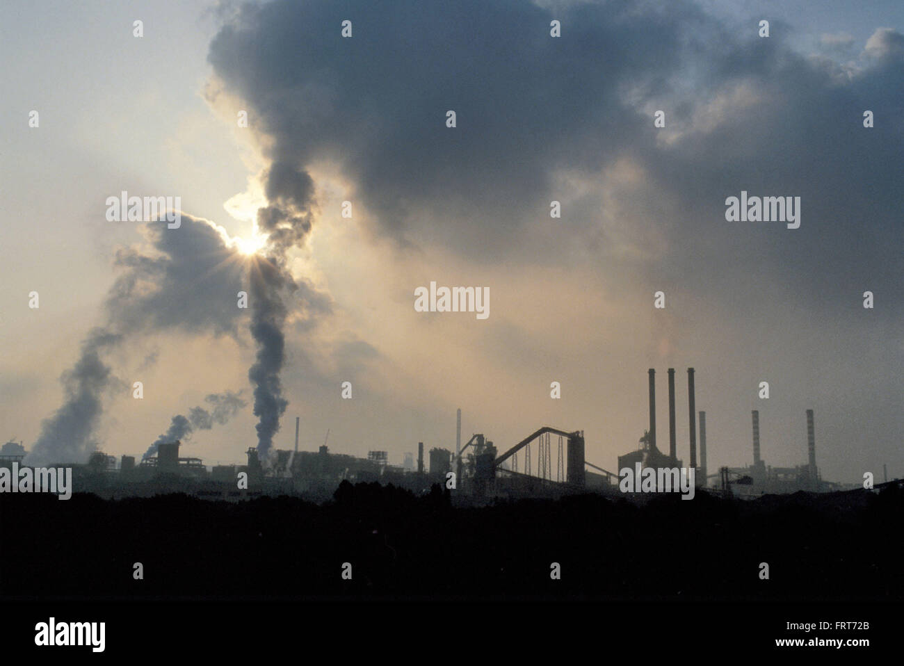 The ALCOA Aluminum plant in Portovesme (Sardinia island, Italy Stock Photo Alamy