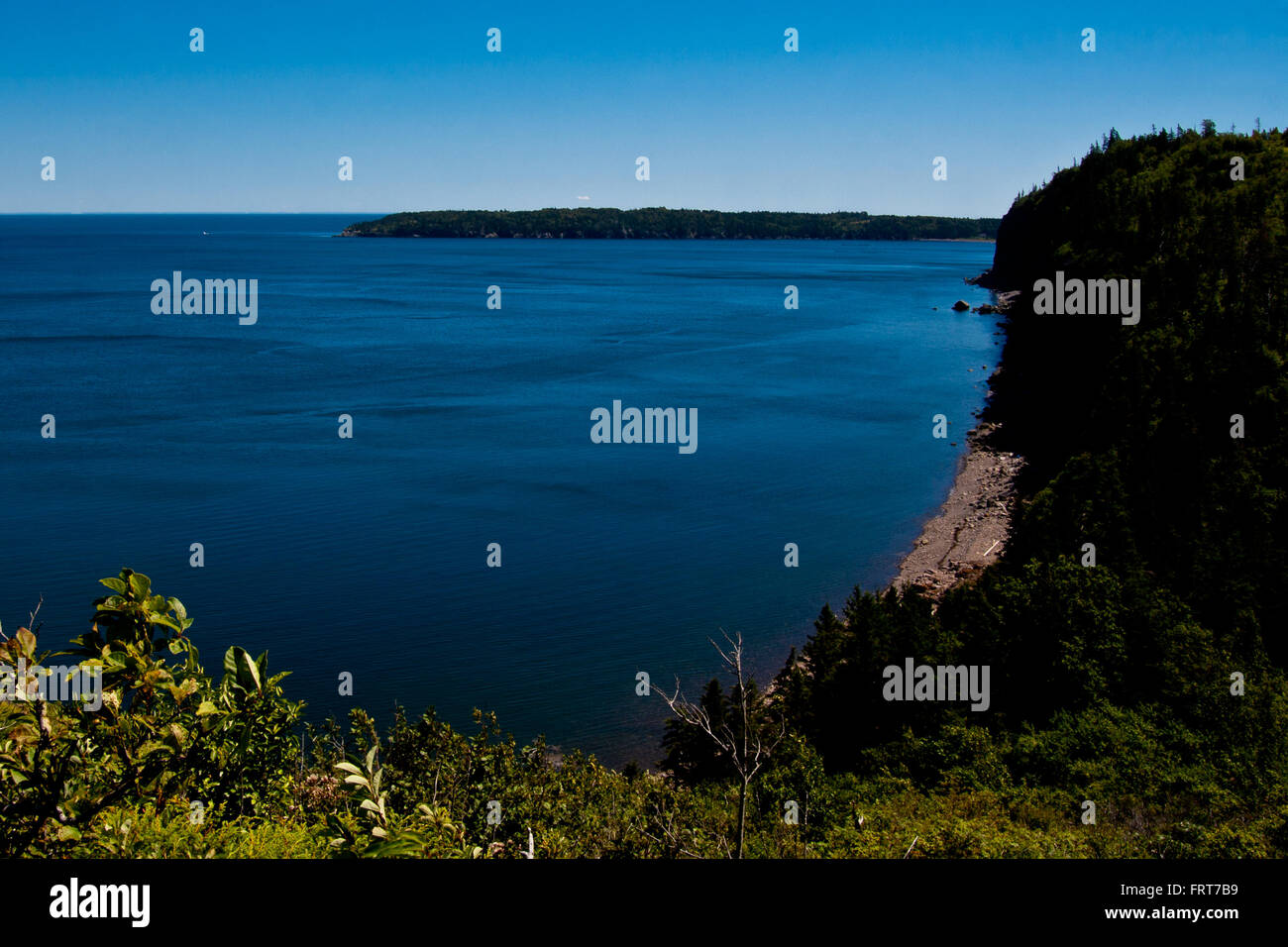 Whale cove and Seven Days Work Cliff viewed from the cliffs above