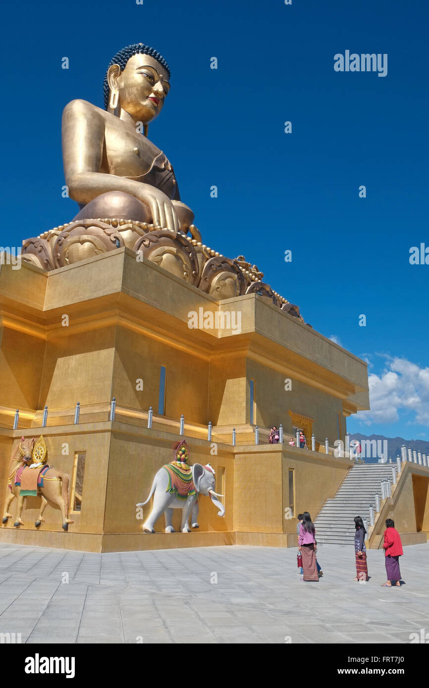 The Buddha Dordenma statue, Kuenselphodrang Nature Park, Thimphu, Bhutan. Stock Photo