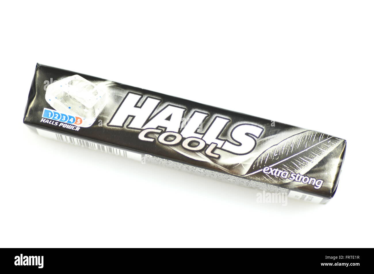 Halls cough drops isolated on white background Stock Photo Alamy